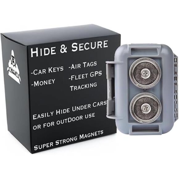 Hide a Key Outside with our Grey Magnetic Box, Our Waterproof Air-Tight - Picture 6 of 6